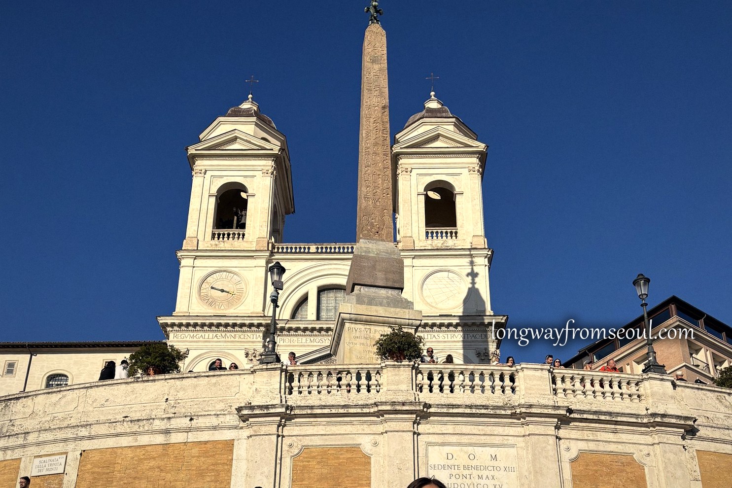The Spanish Steps and Trinità dei Monti church in Rome